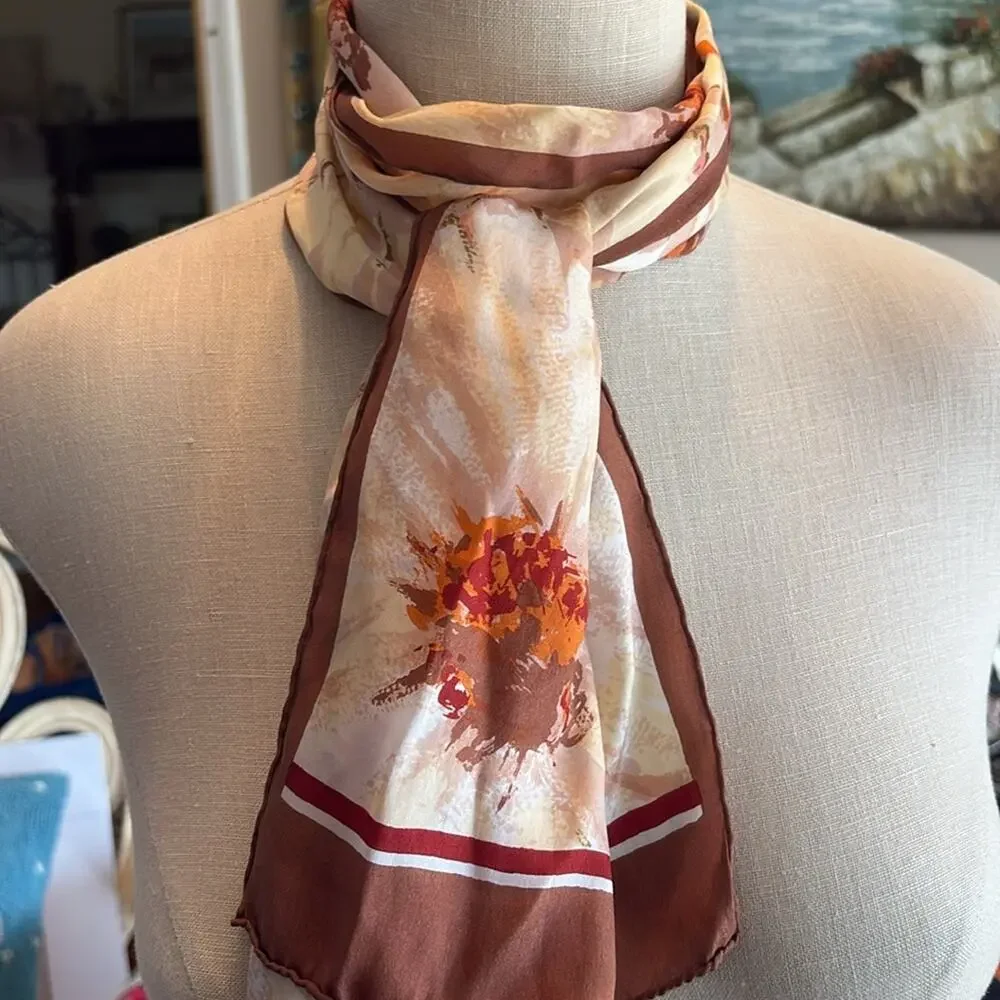 Bill Blass vintage  silk Splash Scarf